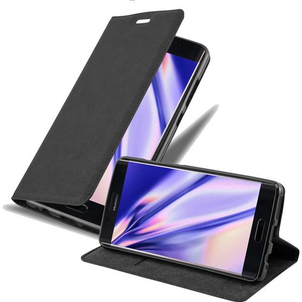 Cadorabo Cover Per Huawei Mate 9 Pro Cover Protettiva In Nero Custodia Per Cellulare Cover Chiusura Magnetica-image