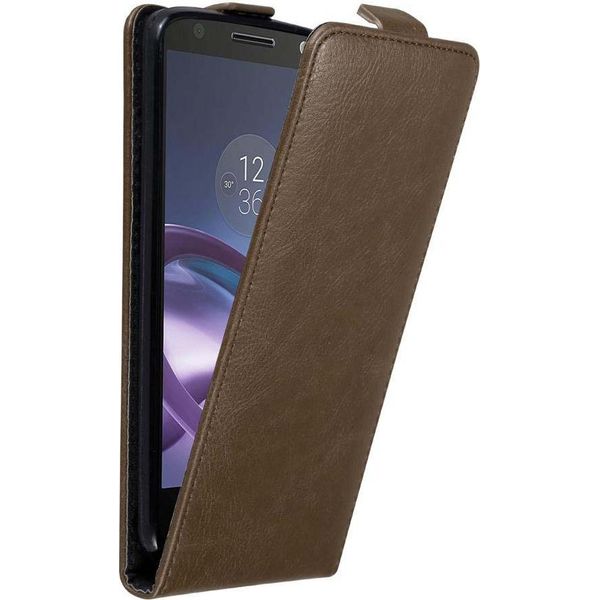 Custodia Cadorabo Per Motorola Moto Z Cover Protettiva In Marrone Custodia Flip Per Telefono Cellulare Custodia Cover-image