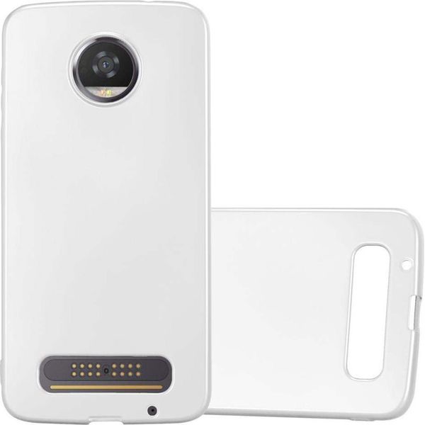Cadorabo Cover Protettiva Per Motorola Moto Z2 In Argento Custodia Del Telefono Cellulare Tpu Custodia In Silicone Custodia Cover-image