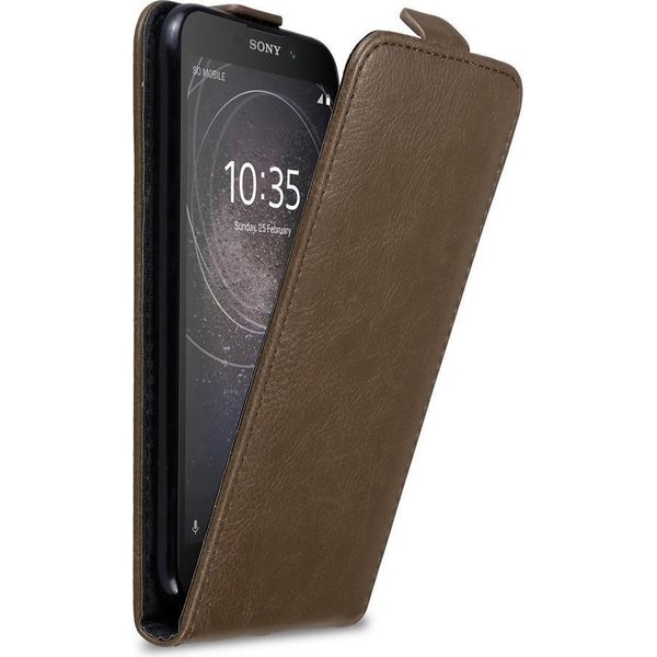 Custodia Cadorabo Per Sony Xperia L2 Cover Protettiva In Marrone Custodia Flip Per Telefono Cellulare Custodia Cover-image