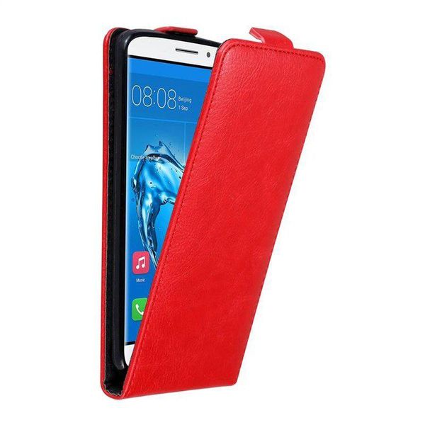 Custodia Cadorabo Per Huawei Nova Plus Custodia Protettiva In Rosso Custodia Flip Per Telefono Cellulare Custodia Cover-image