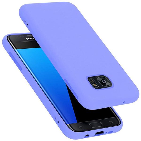 Cadorabo Custodia Protettiva Per Samsung Galaxy S7 Edge Custodia In Viola Telefono Cellulare Custodia Cover Tpu Etui-image