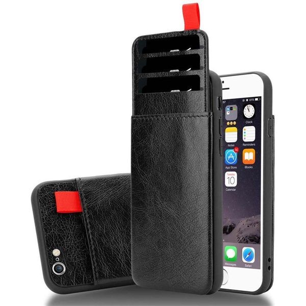 Cadorabo Custodia Per Apple Iphone 6 Plus / 6S Plus Custodia Protettiva In Nero Custodia Per Telefono Cellulare Tpu Custodia Estraibile-image