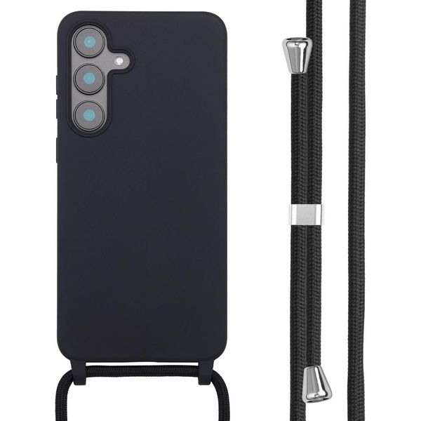 Custodia Samsung Galaxy S25 Fe - Silicone - Imoshion Custodia Morbida/Manicotto Con Cinturino/Copertura Posteriore - Nero-image