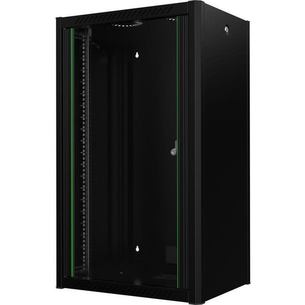 Lanview 19" 20U L=600Mm P=450Mm H=1000Mm Wallmount Pro Nero"-image