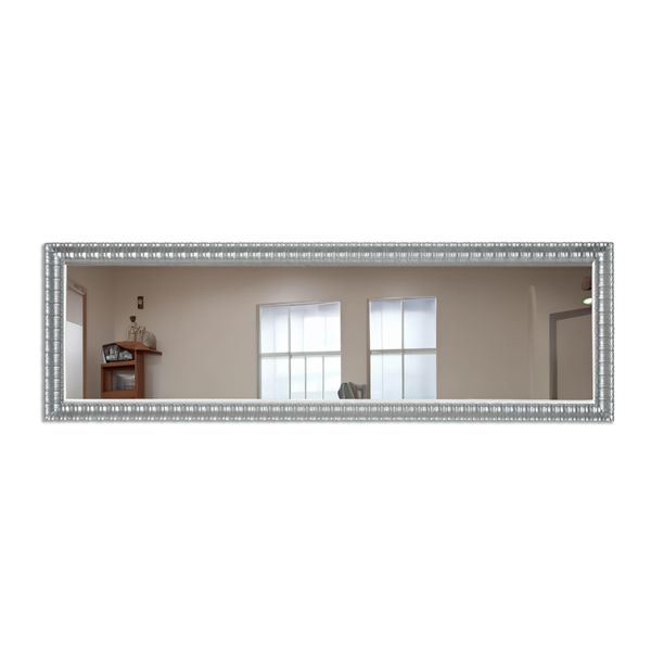 Mo.Wa Specchio Da Parete Rettangolare Con Cornice In Legno A Figura Intera 43X138 Decorato Italy Specchio Soggiorno Bagno Ingresso Specchio Guardaroba-image