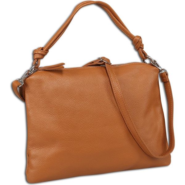 Toscanto Borsa A Tracolla Da Donna In Pelle Marrone Chiaro OTT173SC3-image