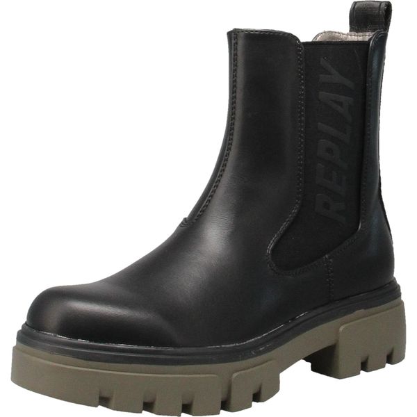 Replay Westcroft GWL62 C0014S - Stivali Da Donna - 1659-Nero-M.Verde, Taglia:37 Eu-image