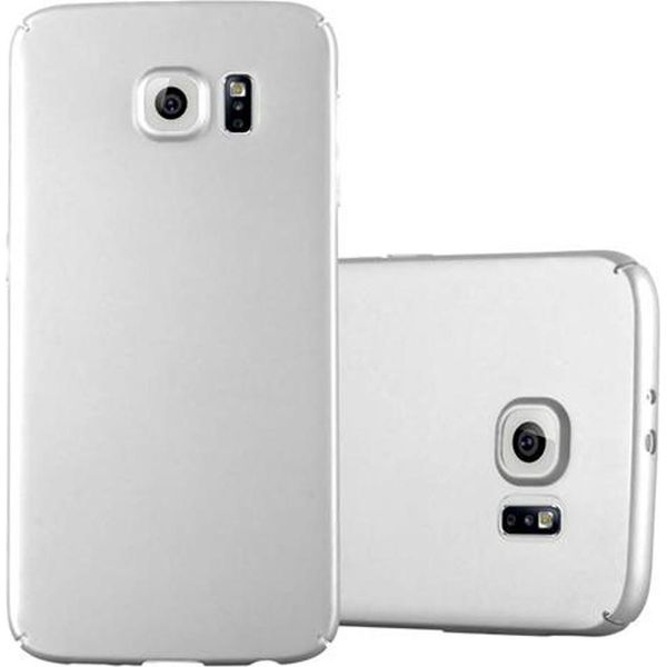 Cadorabo Cover Per Samsung Galaxy S6 Cover Protettiva In Argento Custodia Rigida Cover Per Telefono Cellulare-image