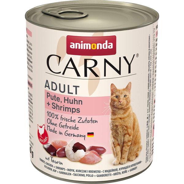 Animonda Carny Adult Pute, Huhn & Shrimps 800Gx6-image