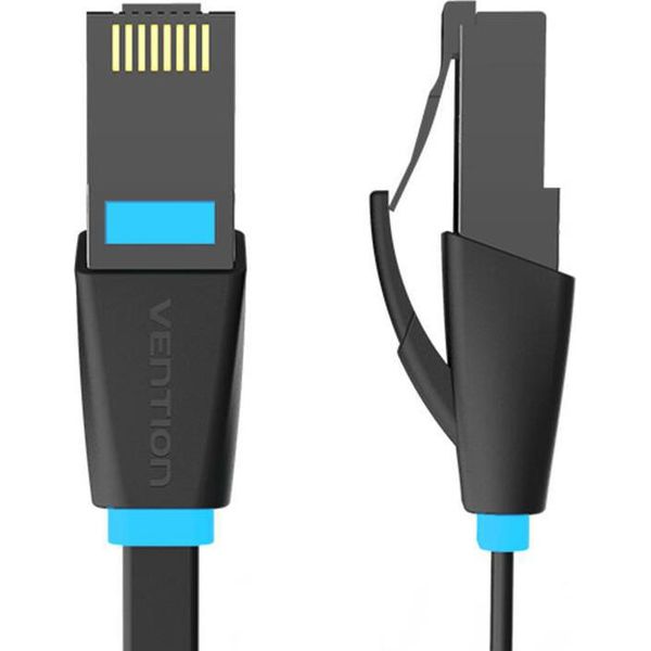 Cavo Di Rete Ethernet Piatto Utp Cat6 Vention Ibjbf Rj45 1000Mbps 1M Nero-image