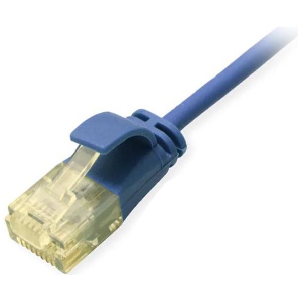 Equip 626302 Equip Cavo Patch Cat6A Slim U/Utp 2Xrj45 0,50M Blau Lszh Polybeutel-image