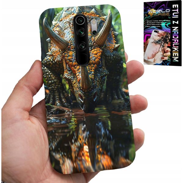Custodia Per Xiaomi Redmi 9 - Custodia Dinosaurio Triceratops-image