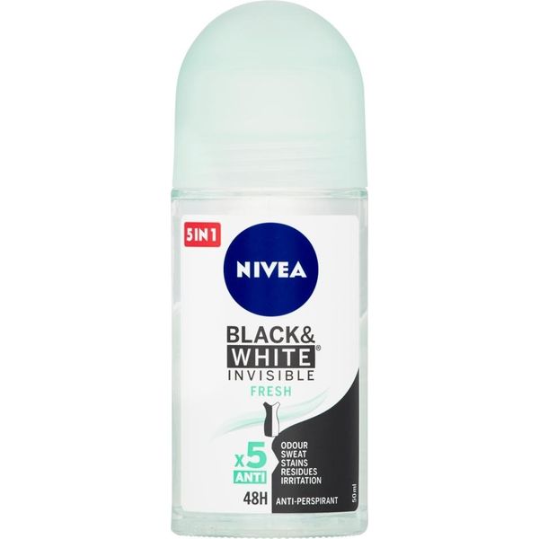 Nivea Invisible Black & White Fresh Anti-Perspirant Roll-On Deodorante-image