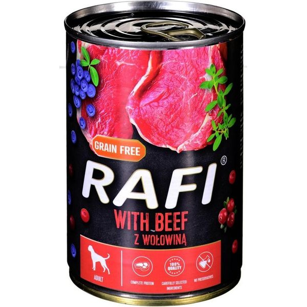 Rafi Cibo Umido Per Cani Con Manzo 400G Dolina Noteci-image