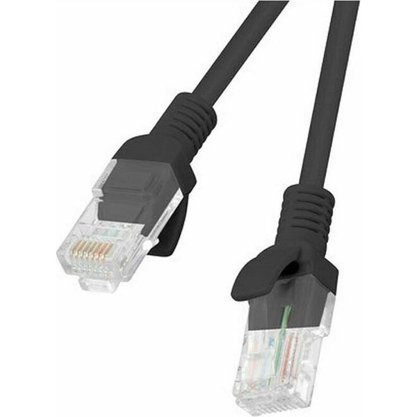 Lanberg PCU6-10CC-0100-BK Lanberg Patchcord CAT.6 Utp 1M Schwarz Fluke Zertifikat-image