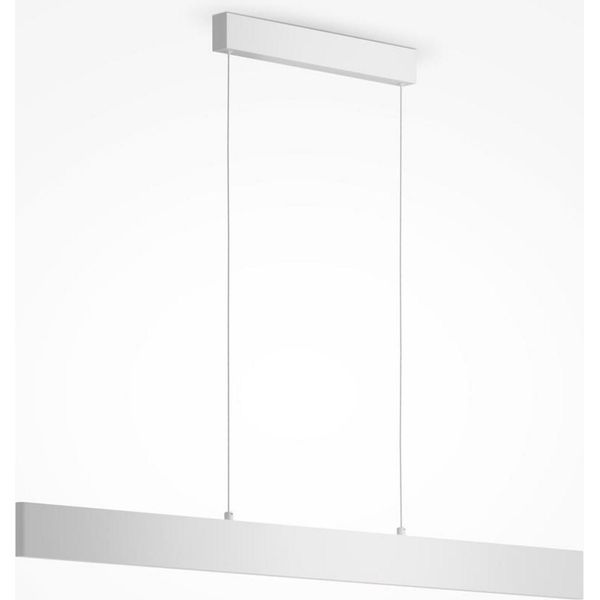 Lampada A Sospensione A Led, Metallo Bianco, Lunghezza 118,5 Cm-image
