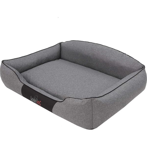 Lettino Per Cani "Royal"" Xl 84×65 Cm - Divano Per Cani Con Schienale Alto, Sfoderabile | Cuccia Per Cani Cuscino Per Cani Posto Di Riposo Materasso Per Cani | Doggy"-image