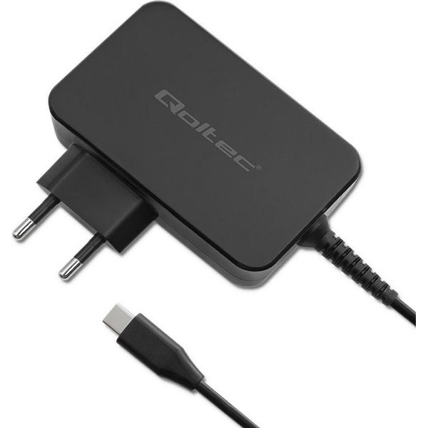 Qoltec Gan Power Pro Charger 1Xusb C, 100W, 5 20V-image