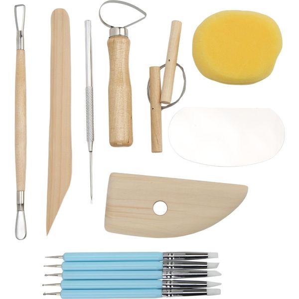 14 Pezzi Di Strumenti Per Argilla Portatili Multiuso Per L'artigianato Fai Da Te, La Ceramica, La Modellazione E La Creazione Di Strumenti Per Argilla Polimerica Per La Modellazione E La Scultura-image