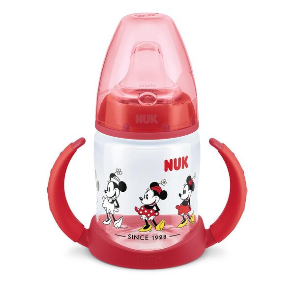 Nuk Prima Scelta Biberon Pp Termoregolabile 150 Ml. Con Punta Di Succo In Silicone Mickey Red-image