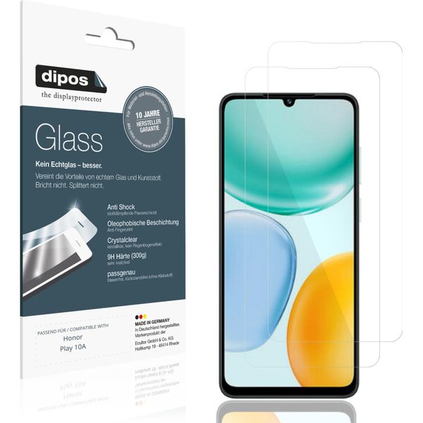 2X Pellicola Protettiva Per Honor Play 10A Protezione Vetro Flessibile 9H Dipos-image