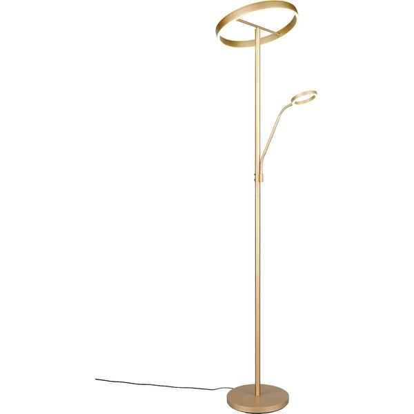 Trio-Leuchten Lampada Da Terra Willis Dh 40X180 Cm Oro Lampada Da Terra Lampada Da Lettura-image