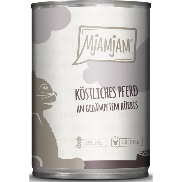 Mjamjam Cavallo Delizioso Con Zucca Al Vapore 400Gx6-image