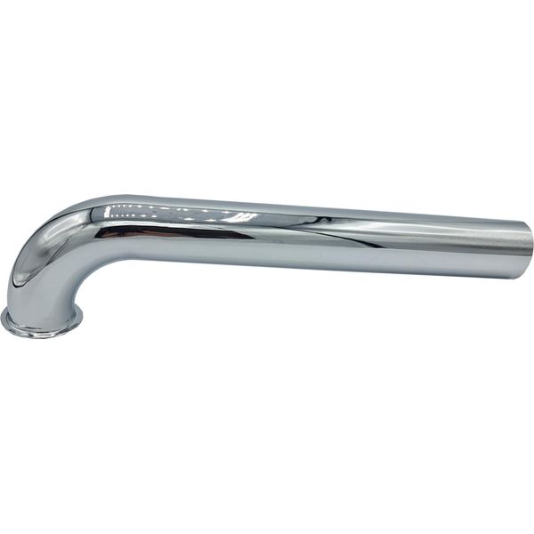 Gomito Lungo Cromato Con Flangia Per Sifone Da 32 Mm, Lunghezza 215 Mm-image