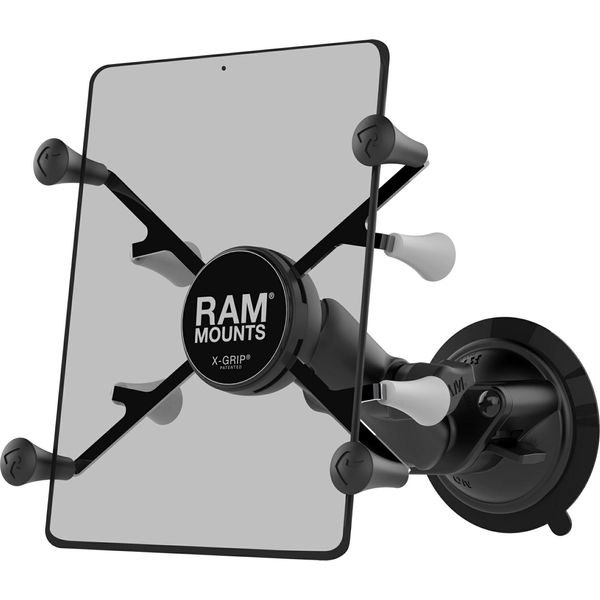 Ram Mounts X-Grip Supporto A Ventosa Per Tablet (7-8 Pollici) - B-Ball (1 Pollice) - Braccio Di Collegamento Centrale-image