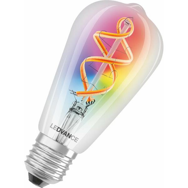 Ledvance Filamento Led Intelligente Wifi, Edison, 4,5W Sostituisce 60W, E27, Rgbw, Chiaro (00217634)-image