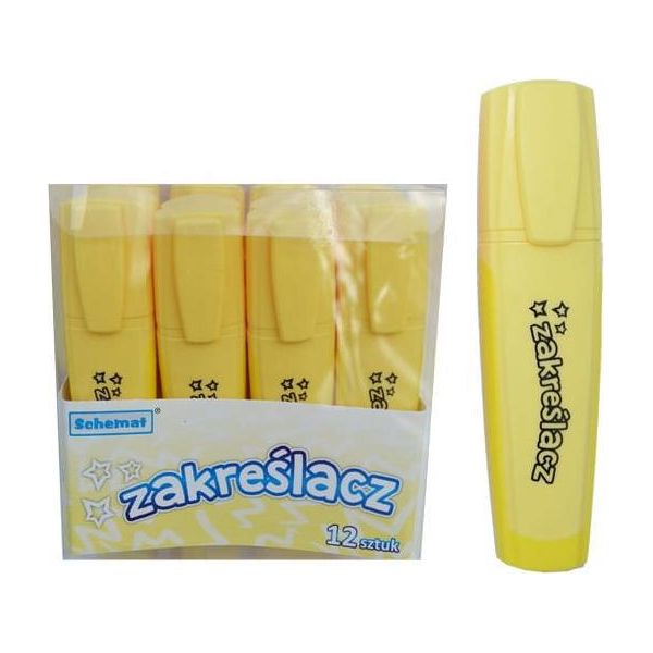 Evidenziatore Giallo Pastello (12 Pezzi)-image