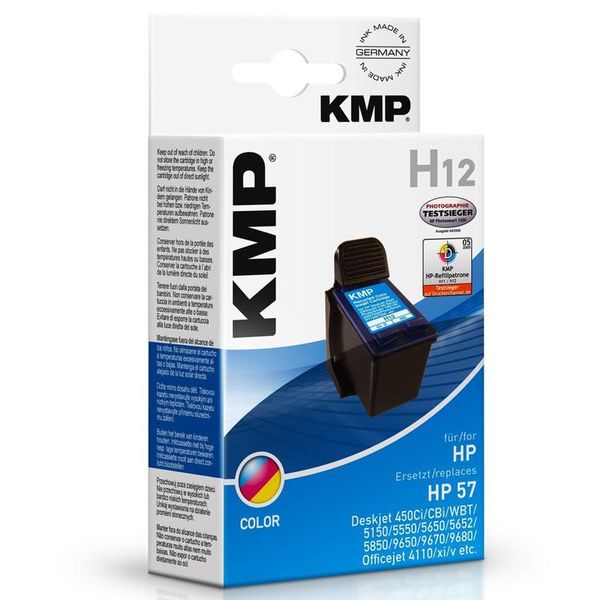 Kmp Printtechnik Ag 0995,4570 Kmp Patrone Hp C6657AE Nr.57 Color 500 S. H12 Refilled-image