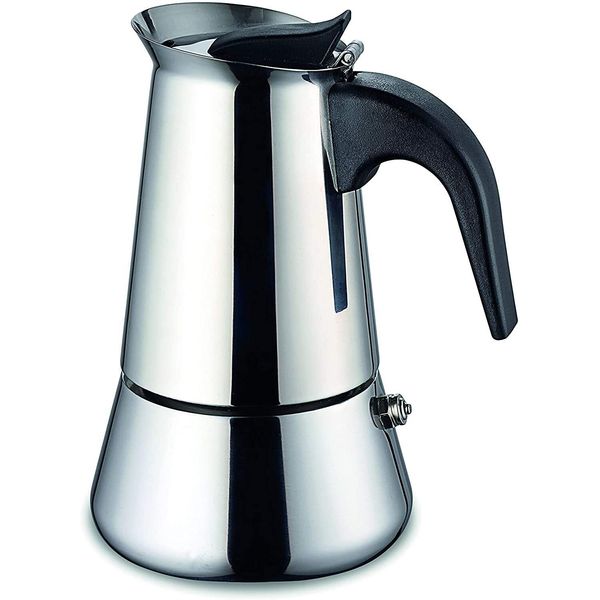Karl Weis Macchina Per Caffè Espresso 2 Tazze, Acciaio Inox-image