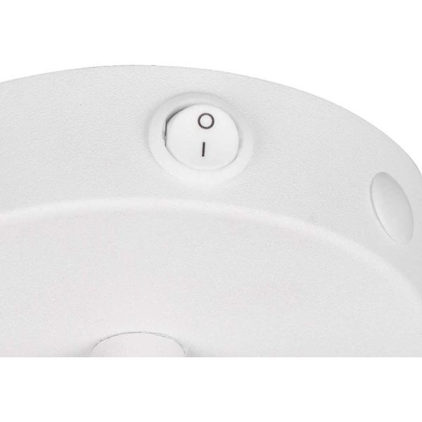 Lampada Da Parete, Metallo, Bianco Opaco, E14, Orientabile, L 27 Cm-image