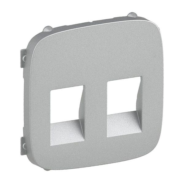Pannello Frontale Per Base Audio Con Due Prese Valena Allure Legrand - Alluminio-image