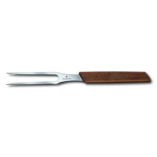 Victorinox Forchetta Da Intaglio Forchetta Moderna Svizzera Forchetta Da Carne Legno Di Noce 6.9030.15G-image