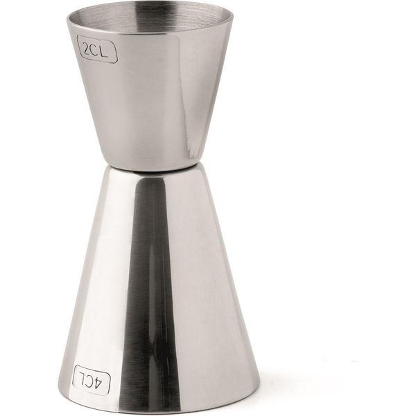 Bicchiere Dosatore Per Cocktail Weis 2+4Cl In Acciaio Inox-image