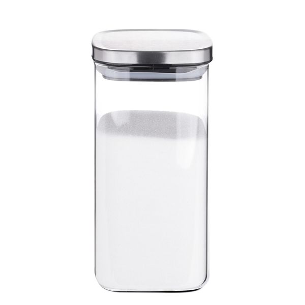 Barattolo Karl Weis In Vetro Borosilicato Quadrato 1500 Ml-image