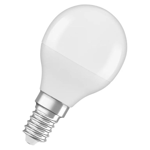 Lampadina Osram Led P45 Goccia 4,9W = 40W E14 Opaco 470Lm 865 Luce Diurna 6500K Bianco Freddo-image