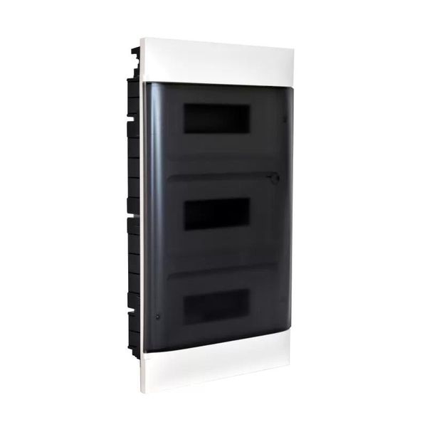 Distributore Da Incasso Legrand Praktibox S, Con Sportello In Vetro Fumé, Bianco, 3X 12 Moduli 135153-image
