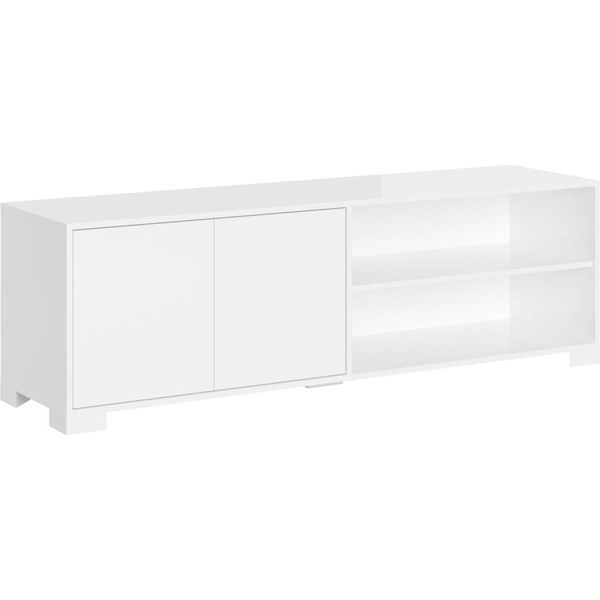 Itamoby - Porta Tv 2 Ante Con Vano A Giorno 150X40X40 Cm Lumina Bianco Lucido-image