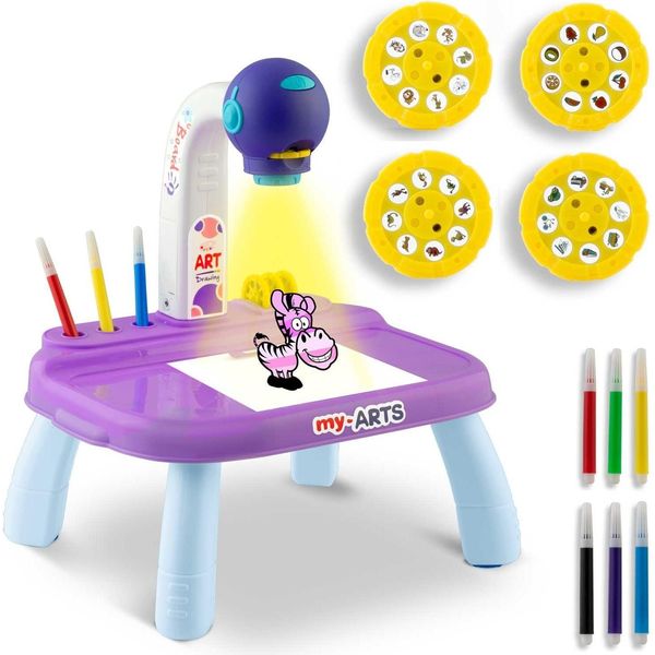 Proiettore Per Imparare A Disegnare Ricokids 773700 - Viola-image