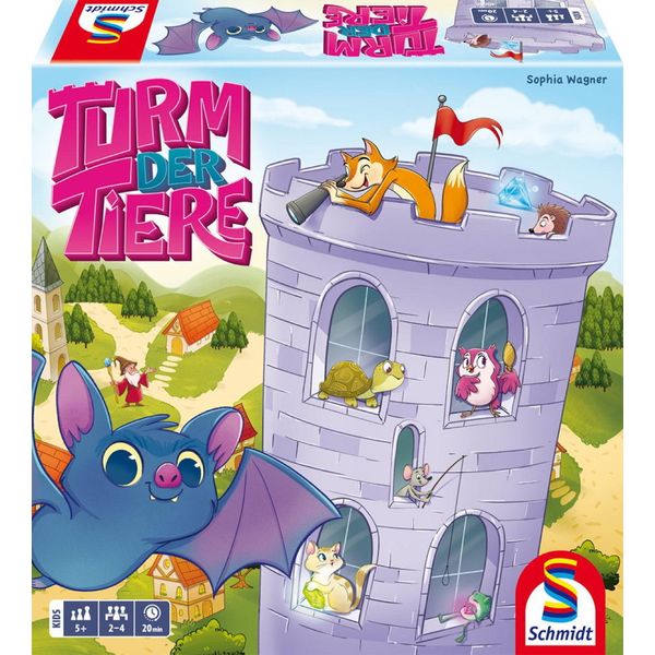 Schmidt Spiele Gioco Per Bambini Ricerca Gioco Torre Degli Animali 40666-image