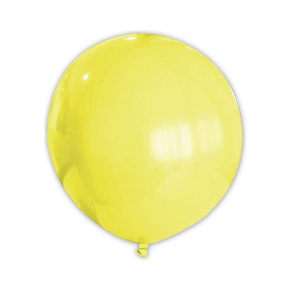 Pallone Gigante Con Decorazione Per Feste Xxl Giallo 80 Cm - Taglia Unica-image