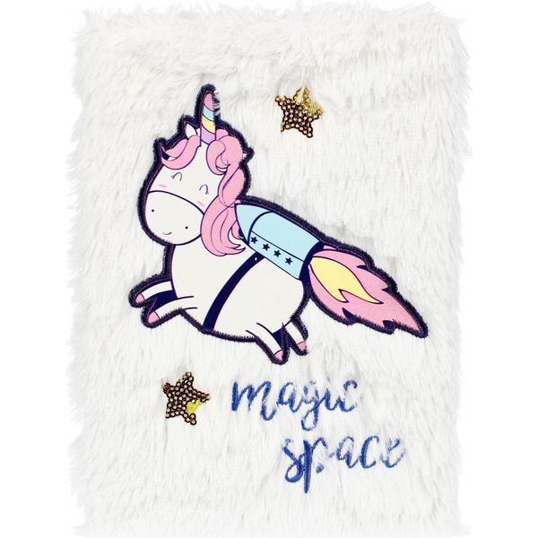 Quaderno Di Peluche A5 Spazio Unicorno-image