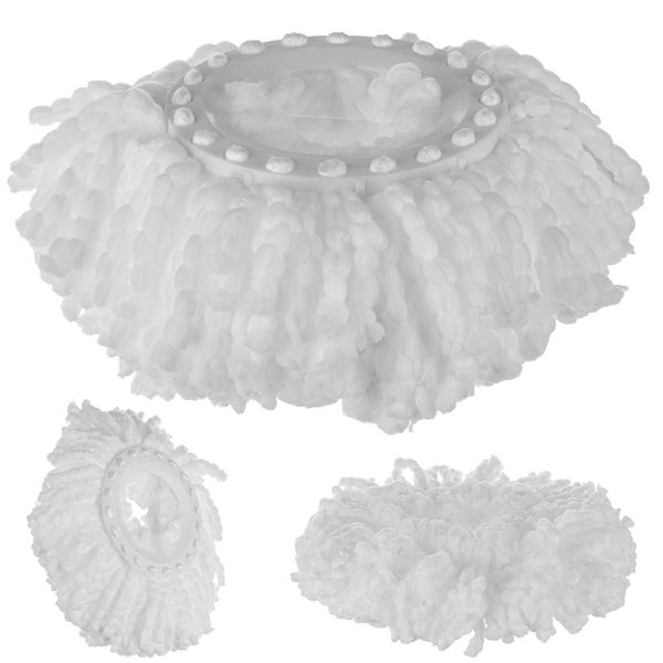 Kadax Ricarica Per Mop Rotante, Testina Di Ricambio, Microfibra Di Ricambio, Rotonda, 36 Cm-image