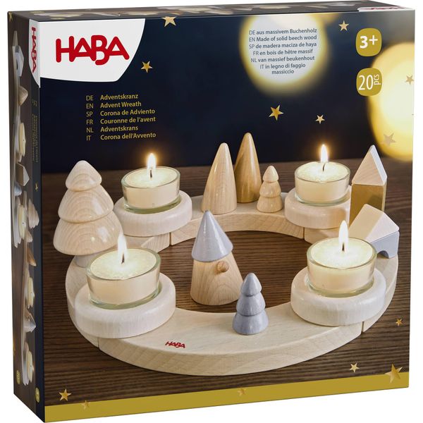Haba Decorazione Natalizia Corona Dell'avvento, Design Semplice In Legno 2012292001-image