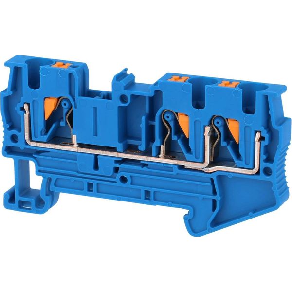 3211775 Phoenix Contact Terminale Passante Pt 4-TWIN Bu Connessione Push-In Tensione Nominale 800V - 1 Pezzo-image