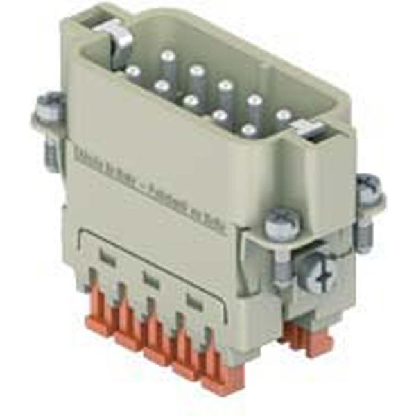 Csahm 10 I.L.M.E. Ilme CSAH-SQUICH Inserto Pin (M) Connessione A Morsetto A Gabbia, 10-Pin+Pe 250V, 16A - 5 Pz-image